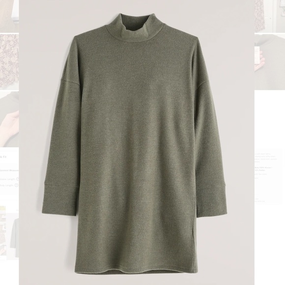 Abercrombie \u0026 Fitch Dresses | A\u0026F Cozy Knit Mini Dress | Color: Green | Size: S | Nburrini's Closet